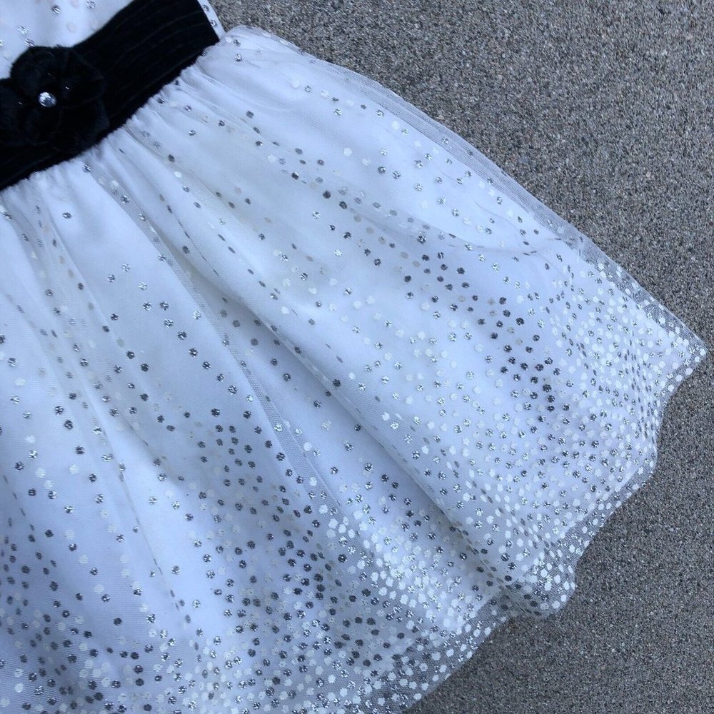 MUNECA A Line Dress 12 Months Little Girls Layered White Sleeveless Spar…​​ - Picture 5 of 8